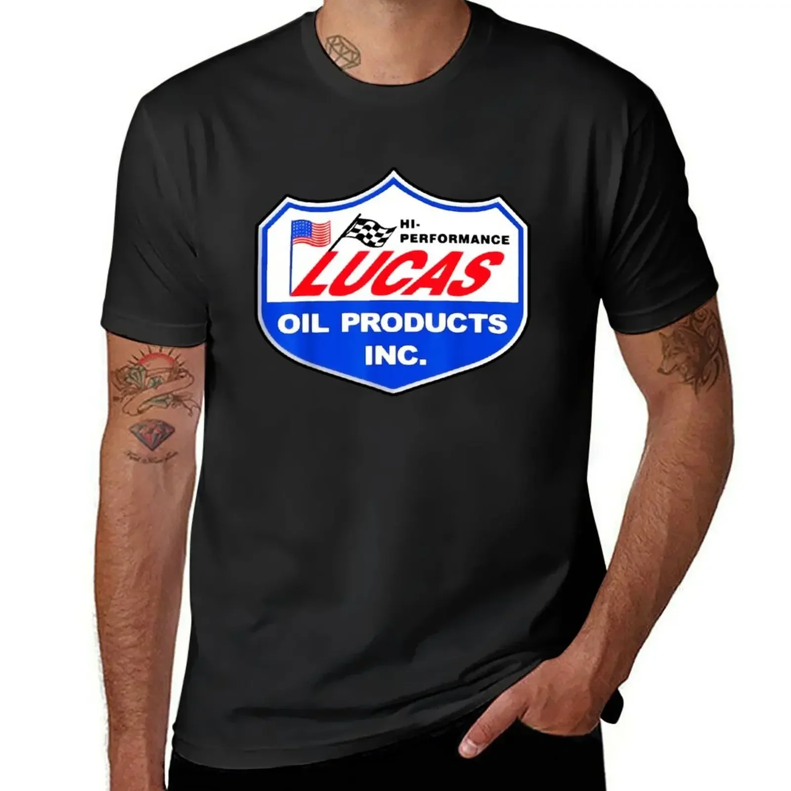 

Lucas Oil Racing T-shirt sweat korean fashion T-shirts for men cotton