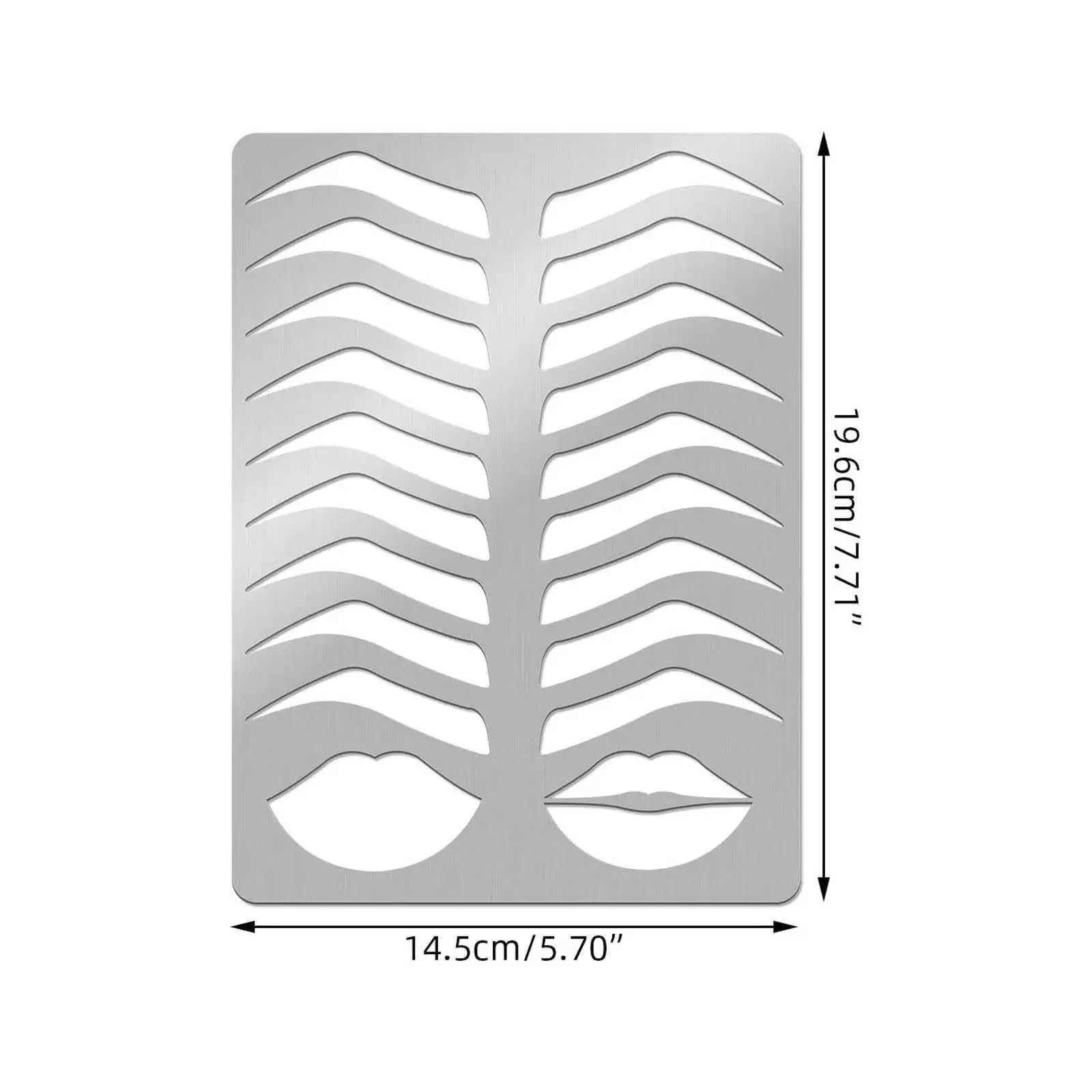 Eyebrow Lip Stencil Durable Eye Brow Shape Stencil for Starter Beginner