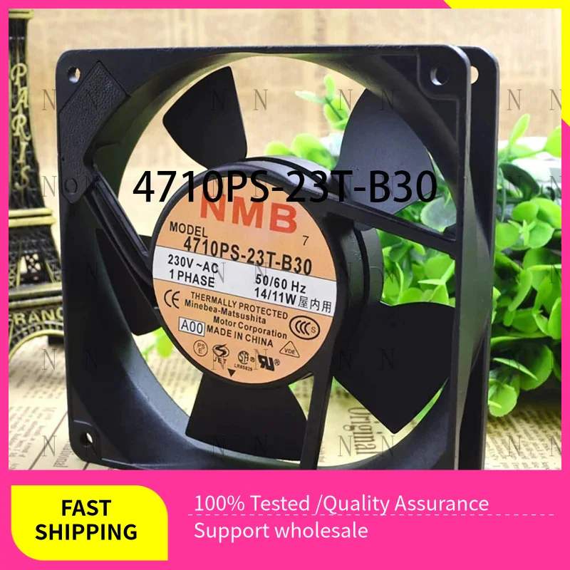 

YJJ FOR NMB-MAT fan 120*120*25mm 4710PS-23T-B30 230VAC 14/11W 2-Pin Cabinet cooling Fan