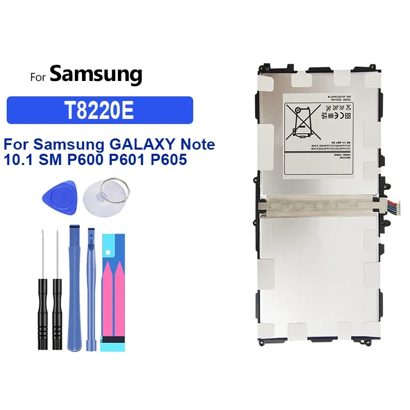 

Аккумулятор 8200 мАч T8220E T8220C для Samsung GALAXY Note 10,1 SM P600 P601 P605 P607 T520 T525 P602