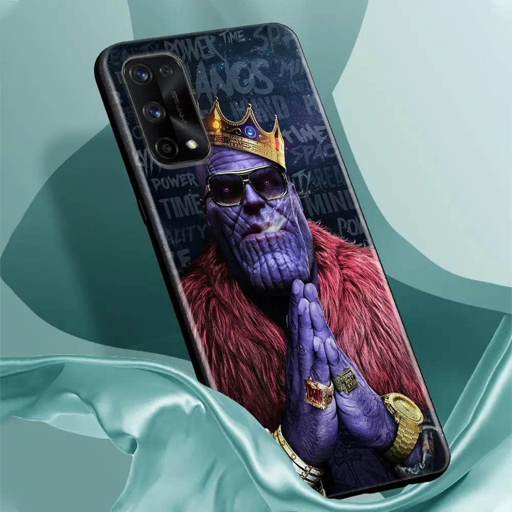 Silicone Phone Case For Oppo Realme 5 5i 5s 6i 6 7 7i 8 8i 9 9i 5g Pro XT Black Soft Cover Cases Marvel Superheroes Posters