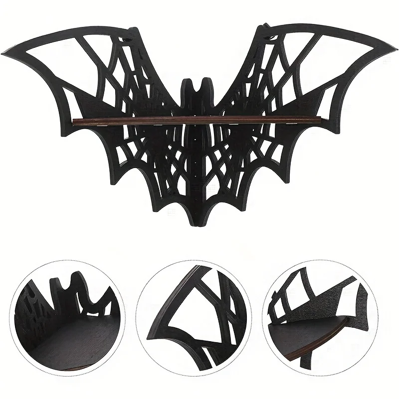 1PCS Floating Animal Display Shelf Wall Mounted Corner Hollowing Creative Shape Storage Shelf for Home Decoration  Theme