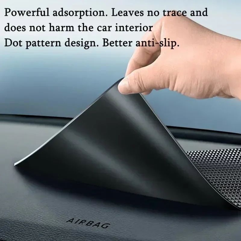 DOXINGYE Car Silicone Sticky Non-slip Mat Car Dashboard Phone Anti-slip Mat with Car Logo for Toyota Citroen Volkswagen etc