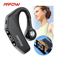 Mpow P23 Wireless Bluetooth 5.3 Earpiece with CVC8.0 Noise Canceling Mic Left and Right Hand-Free Earphone for Business/Trucker