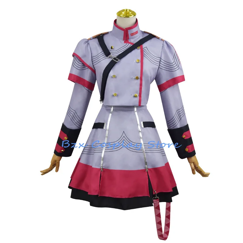 Vtuber Synthesizer V Kasane Teto Cosplay Costume Adult Full Set Outfit Uniform Halloween Party Virtual Singer Clothing for Women