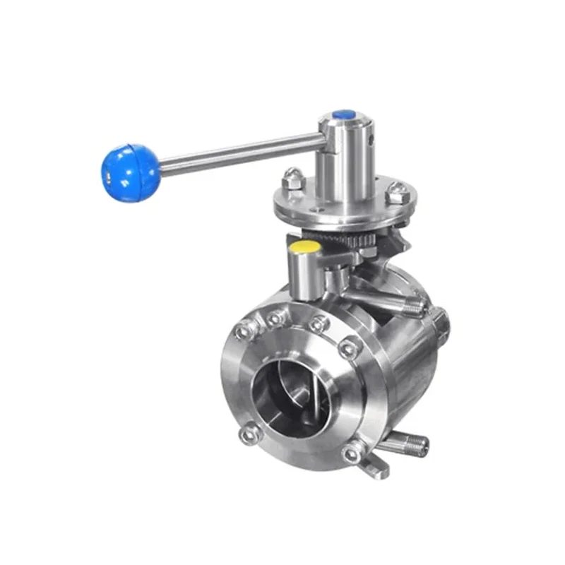 DONJOY Sanitary Stainless Steel 316L Manual Mixproof Butterfly Valve B Type EPDM Seal Mixing Proof Valve Beverage Chemical