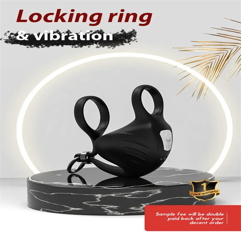 Massager Electric Vibration Cock Ring Massager Electric Penis Nozzle Strapone Sex Games For Men CockrîNg Men Extensible Toys