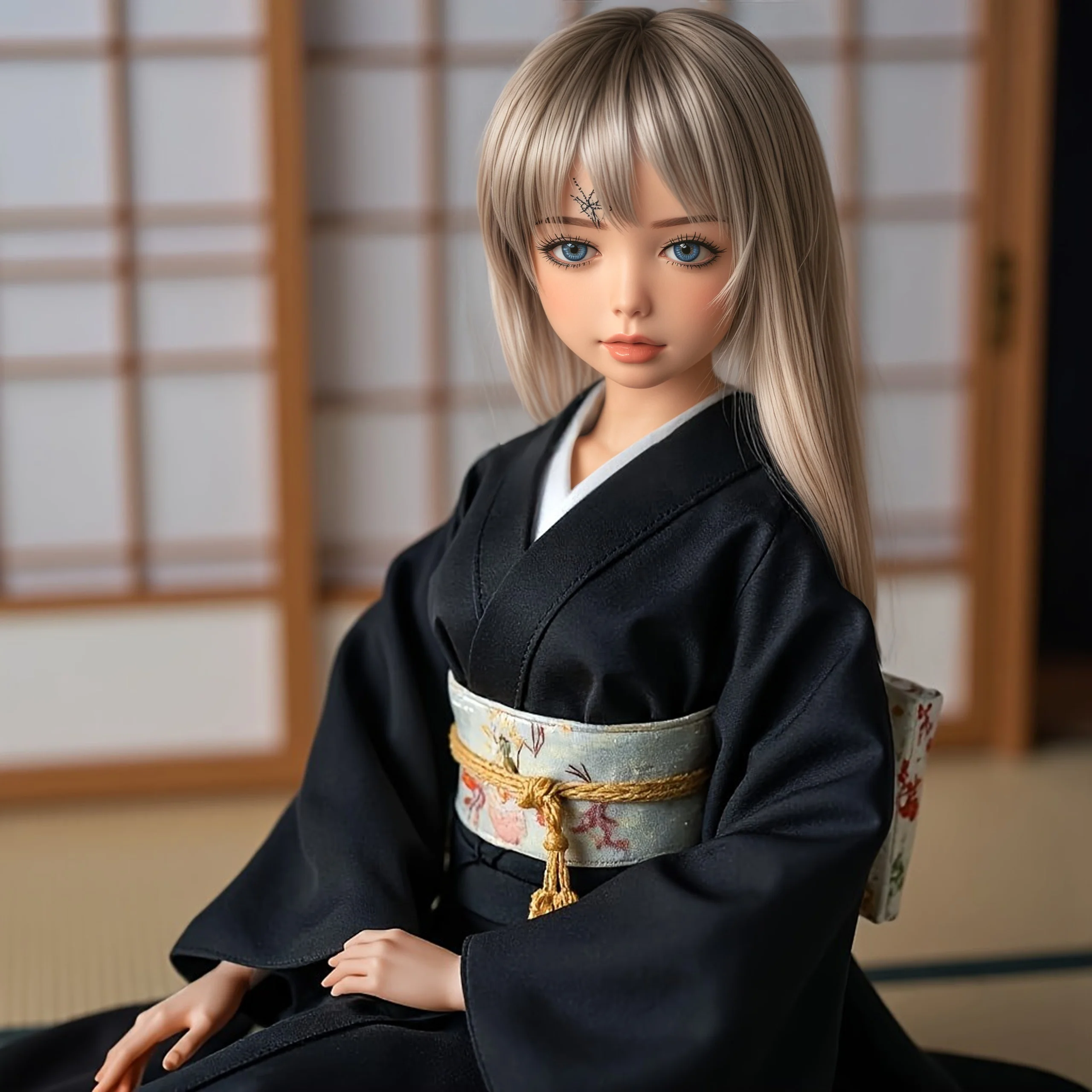 Anime Cosplay 68cm Small Realistic Silicone Mini Doll Soft Anime Action Figure Doll Soft Real Skin Touch Feeling