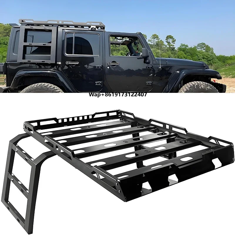 

2025 Steel Hot Sales Thickened Car Luggage Rack Roof Platform Frame for 07-17 for Wrangler Everest Exterior Accessories