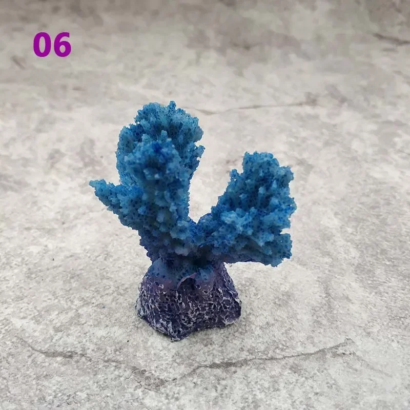 1pc Resin Fish Tank Landscape Aquarium Decoration Artificial Coral Cute Colorful Coral Fish Aquatic Ornament