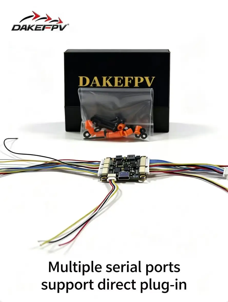 Controlador de Vuelo DAKEFPV H743 Pro Bluejay 4 en 1 con ESC de 55A 3-6S Lipo Stack/Flytower para Dron de Carreras FPV Quadcopter