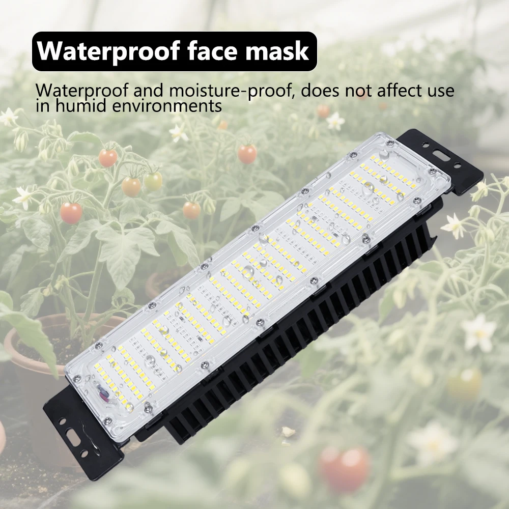 

50W Full Spectrum Waterproof LED Plant Growth Lamp Intelligent Light with Dimming Switch Hook for Vegetables And Flowers