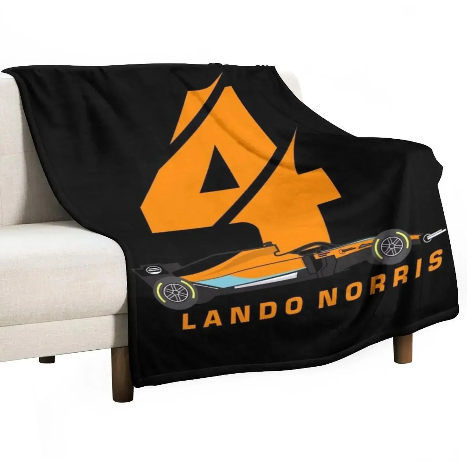 

Norris 4 Racing Car Throw Blanket Weighted Bed linens Blankets