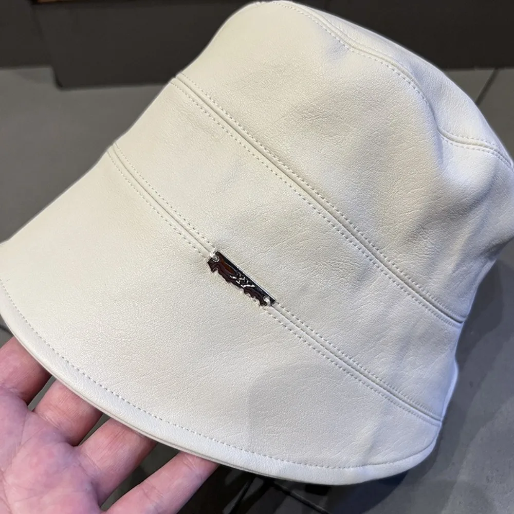 بو الجلود دلو القبعات للرجال والنساء ، عارضة الصيادين في الهواء الطلق قبعات ، خمر لون خالص ، شخصية