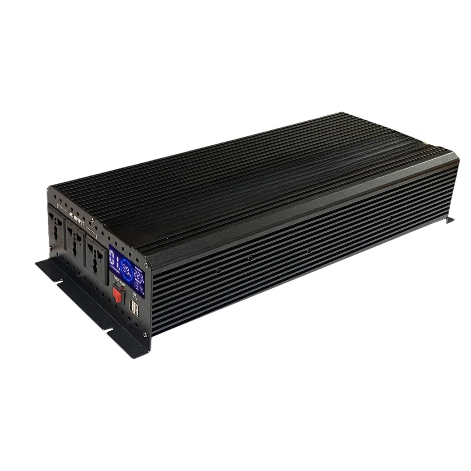 Inversor doméstico LCD de tela grande 4000W 12V a 220V inversor
