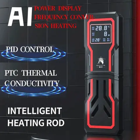 LED Display PTC Aquarium Heater Explosion-proof Water Heater Rod for Marine Tropical Fish Tank Reef300W 500W 800W 1000W