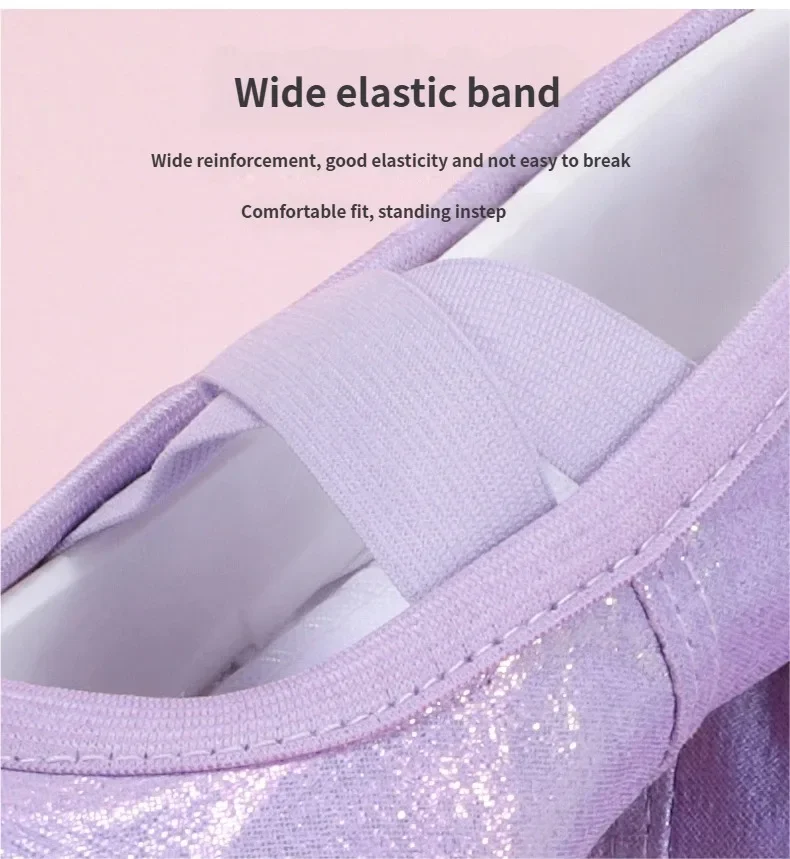 Ballettschuhe mit weicher Sohle für Mädchen, chinesische Tanzübungsschuhe, Kleinkind-Bühnenauftritts- und Körperformungs-Slipper – Detail 5