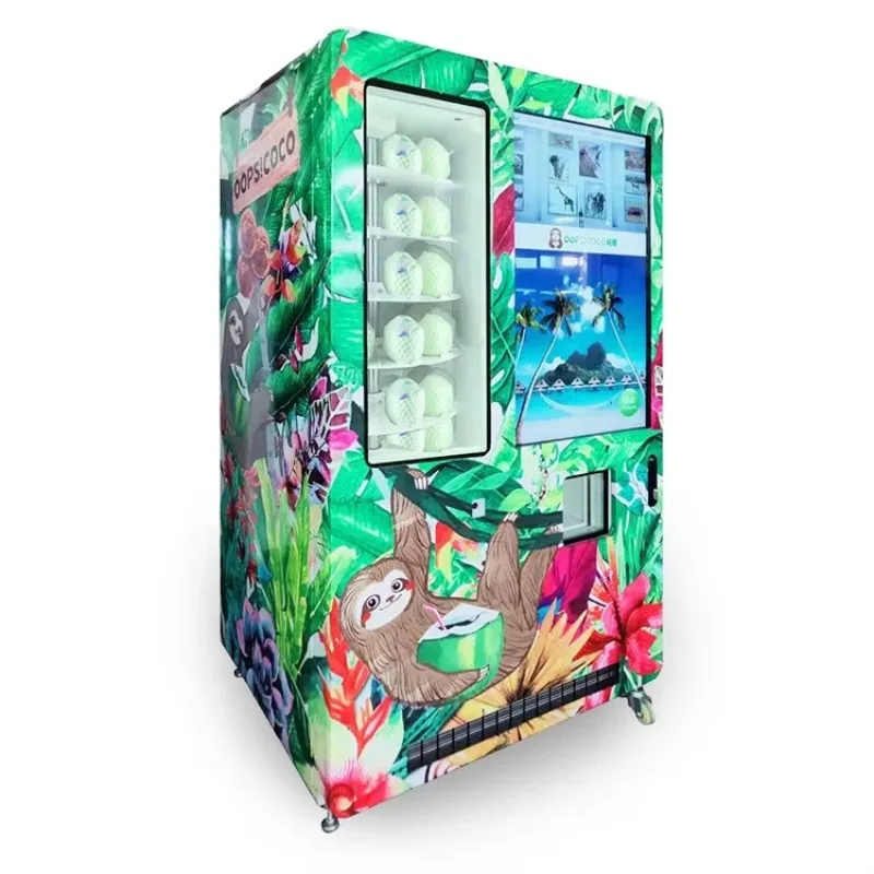 Water Proof 24 Hours Outdoor Portable Coconut Juice Vending Machine