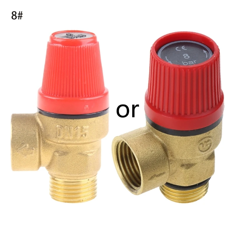 Brass Safety Valve Drain Relief Swithch For Solar Water Heater Double Inner Wire