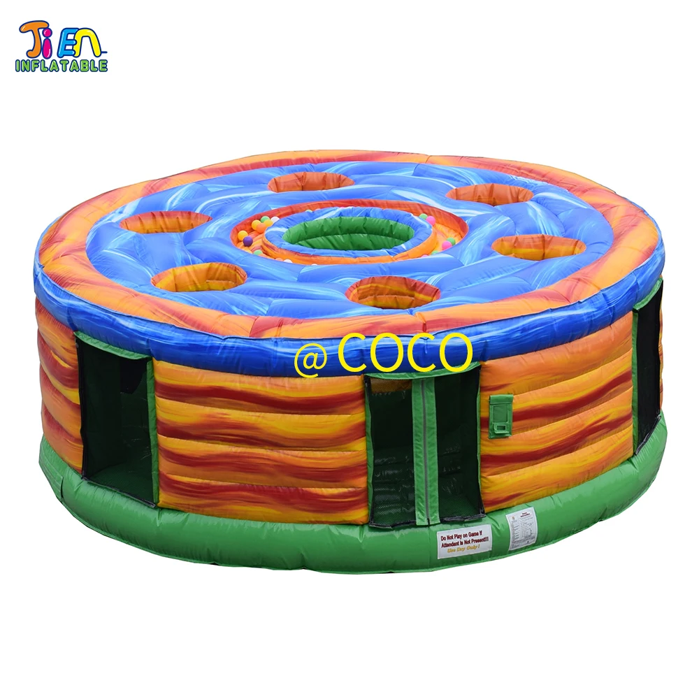 

free ship,large outdoor party rental HUMAN Whack-A-Mole sport game,kids adults inflatable carnival game interactive boardwalk