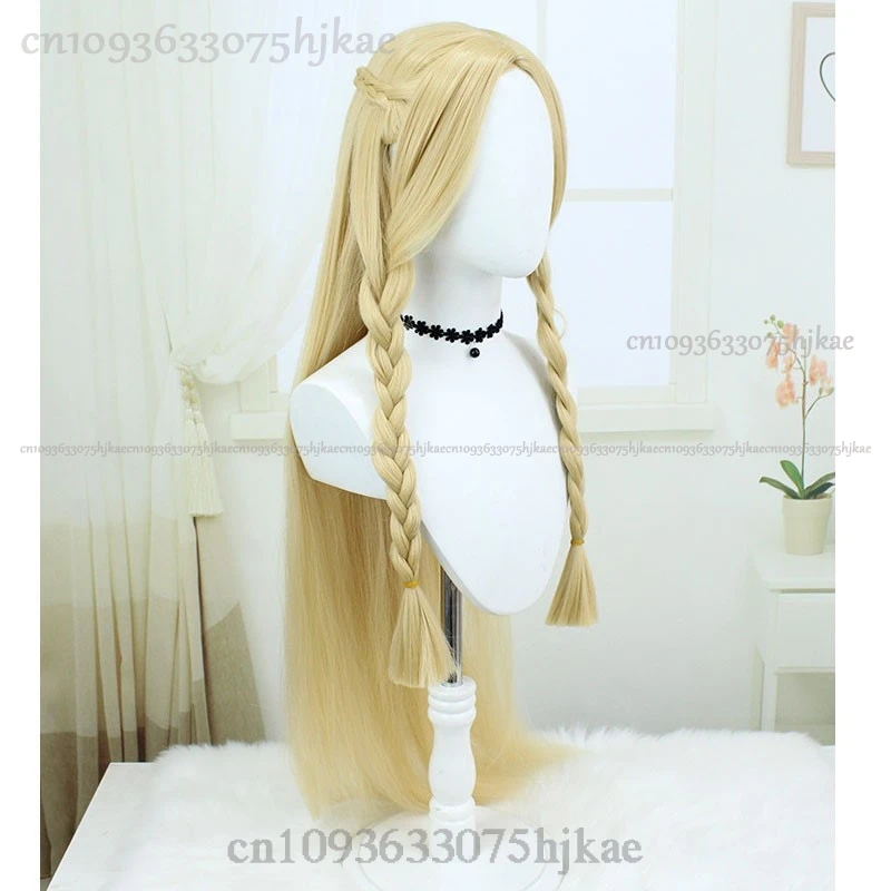 أنيمي لذيذ في كوس الزنزانة فالين مارسيل شعر مستعار تأثيري مقاومة للحرارة الاصطناعية الشعر هالوين كرنفال زي حفلة الدعائم