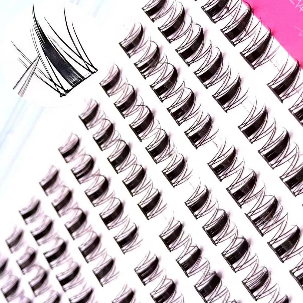 LONZUNIN Bestseller 100 Stück Klebstofffreie Künstliche Wimpern für Tägliches Make-up