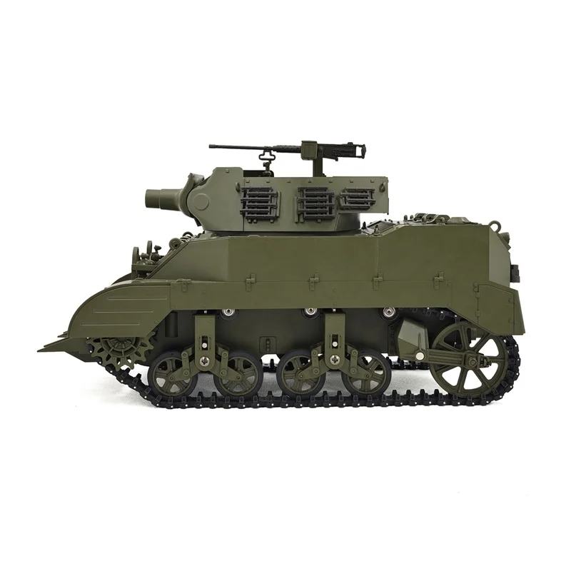 Kubing Ke M8 modèle de réservoir télécommandé électrique jouet Simulation de fumée à grande échelle artillerie automotrice G2079-0-G2079-1