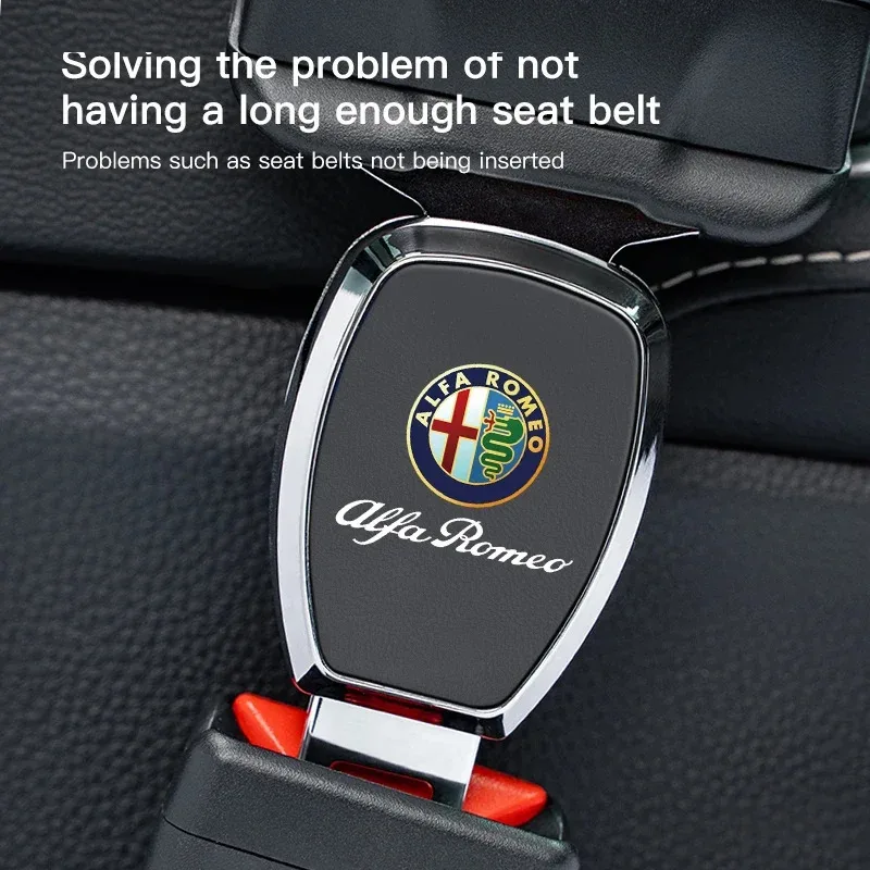 

Удлинитель автомобильного ремня безопасности, зажим, пряжка, аксессуары для Alfa Romeo Giulia Stelvio Giulietta 147 156 159 Mito Tonale Brera D