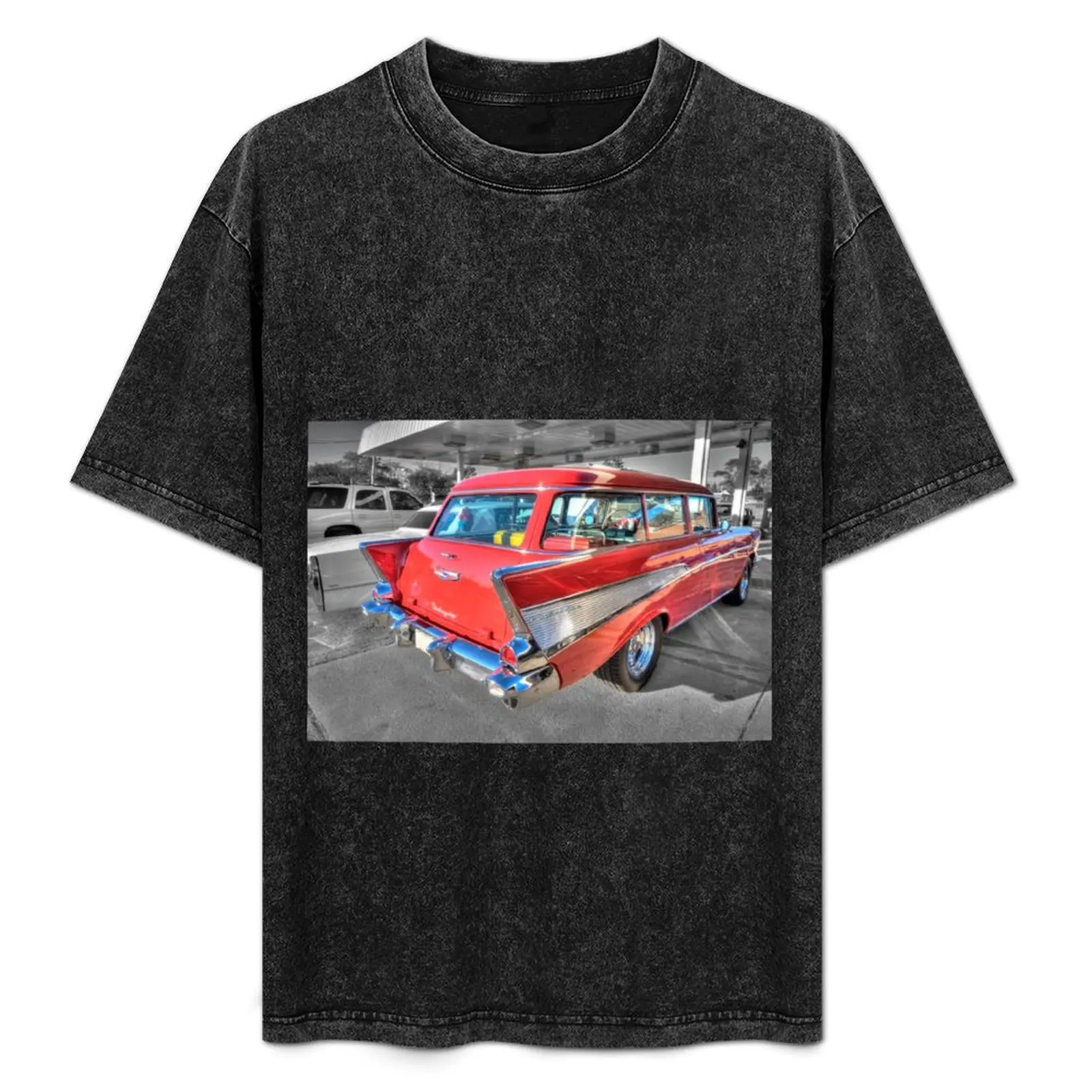 Camiseta 57 Bel Air 210 Townsman Station Wagon Plus Size Camiseta básica de algodão