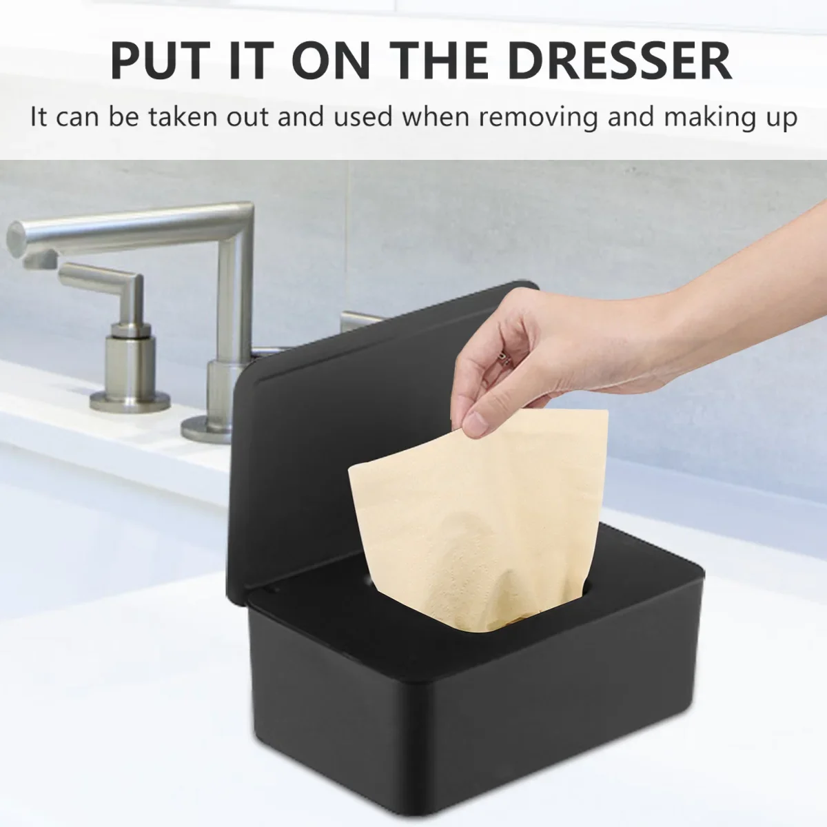 Wet Tissue Box Dustproof Wipes Dispenser Portable Tissue Box Storage Box with Lid for Car Home Office Desktop Organizer Hot Sale