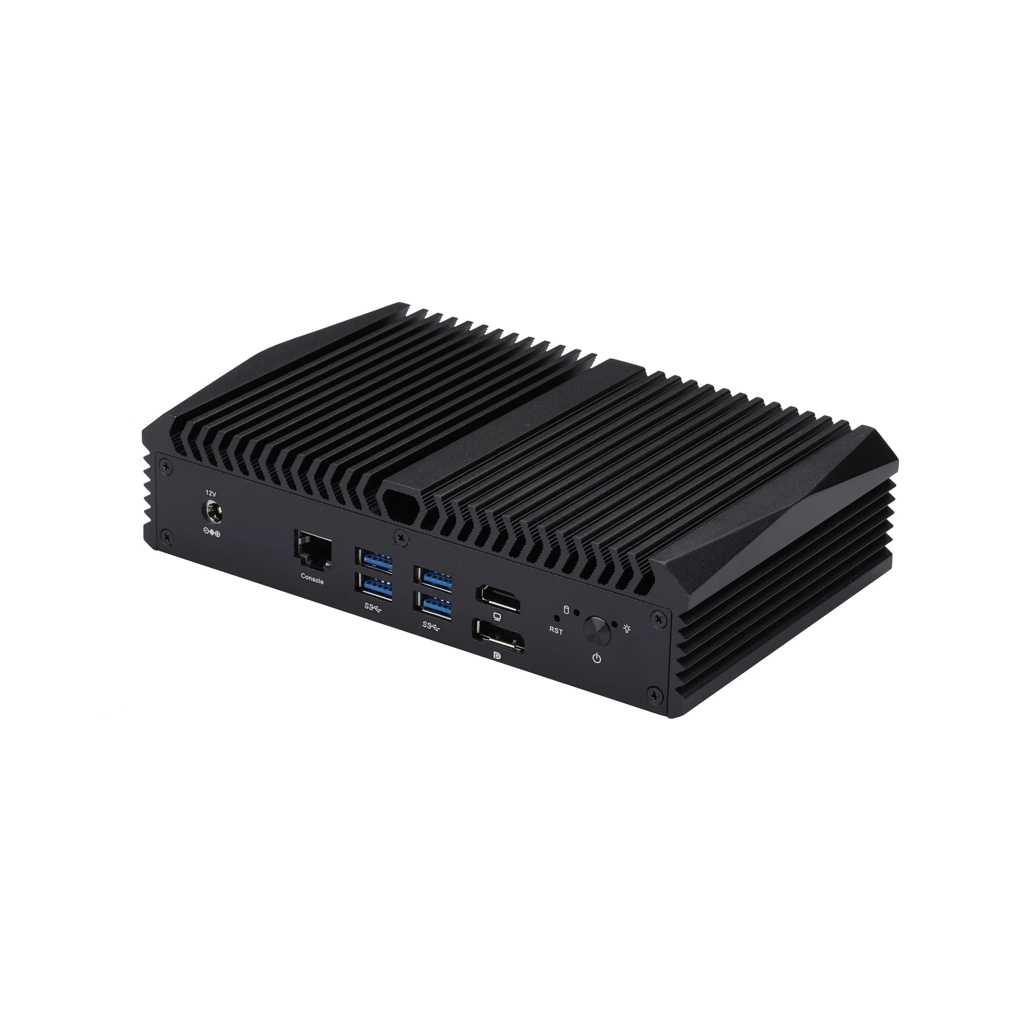 Qotom Mini PC bez wentylatora Q1077GE i7-10710U - 8 portów Lan Urządzenie bramek zabezpieczających jako ścierę ogniową, router