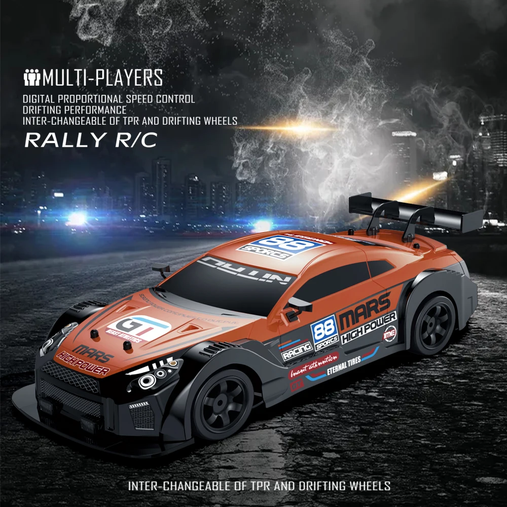 2.4G Wireless RC Drift Racing Car High Speed Electric Model Vehicle Ideal Birthday Xmas Gift For Boys Hobby Play Toy