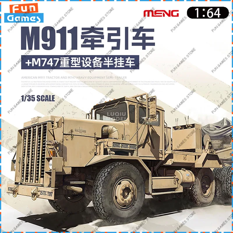 

Новый танк MENG 1/35, сборная фигурка, модель M911, трактор M747, полуприцеп SS-013, неокрашенная коллекционная игрушка на заказ, подарок на день рождения