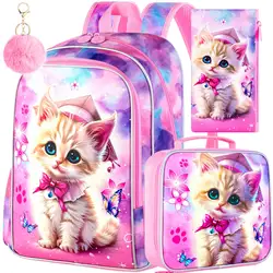 3PCS Backpacks for Girls, 16