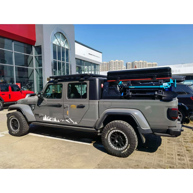 Car Accessories Heavy Duty Roll Bar Bed Rack System Fit Gladiator JT Pickup Rear Tub