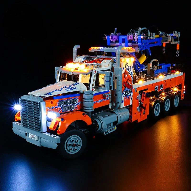 No Building Blocks Lamp Lighting for Heavy-duty Tow Truck 42128 DIY Toys Gift Only Lighting Set