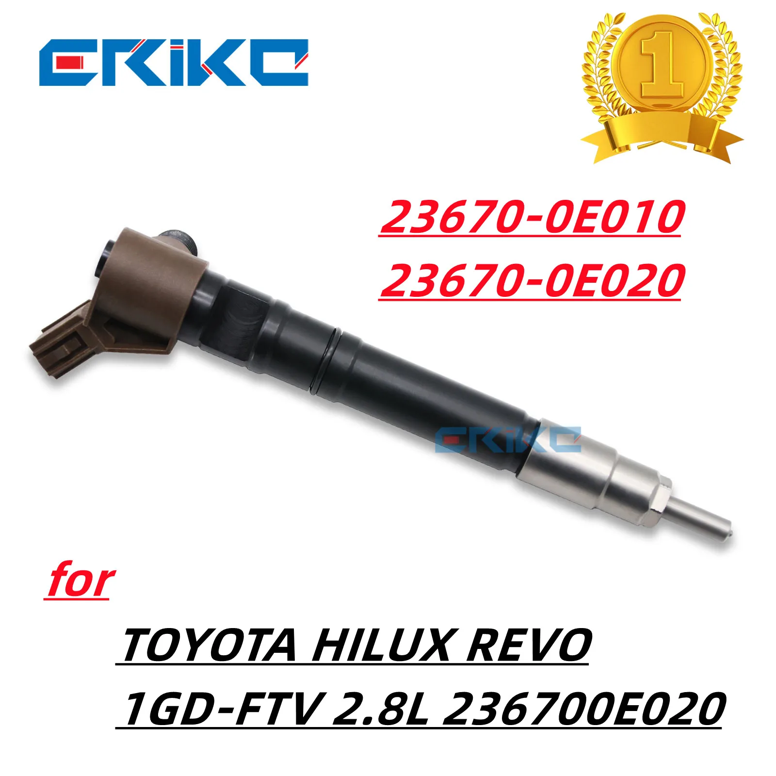 23670-0E010 Common Rail Diesel Injector 23670-0E020 Auto Assy For Piezo Toyota Hilux Revo 2GD 2.4 2.7 295700-0550 04U61366