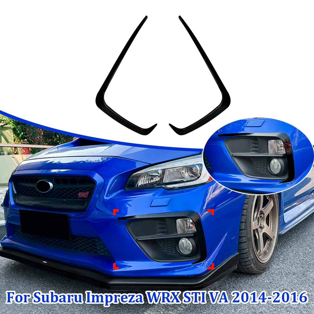 

For Subaru Impreza WRX STI VA 2014-2016 Car Front Wind Knife Spoiler Side Splitter Air Vent Grille Body Kit Accessories