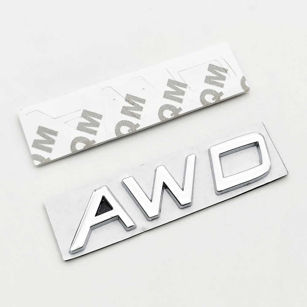 3d Metal Badge Car Rear Trunk Logo T5 T6 AWD Emblem for Volvo S40 S60 S90 XC40 XC60 XC90 V50 V70 T5 T6 AWD Sticker Accessories