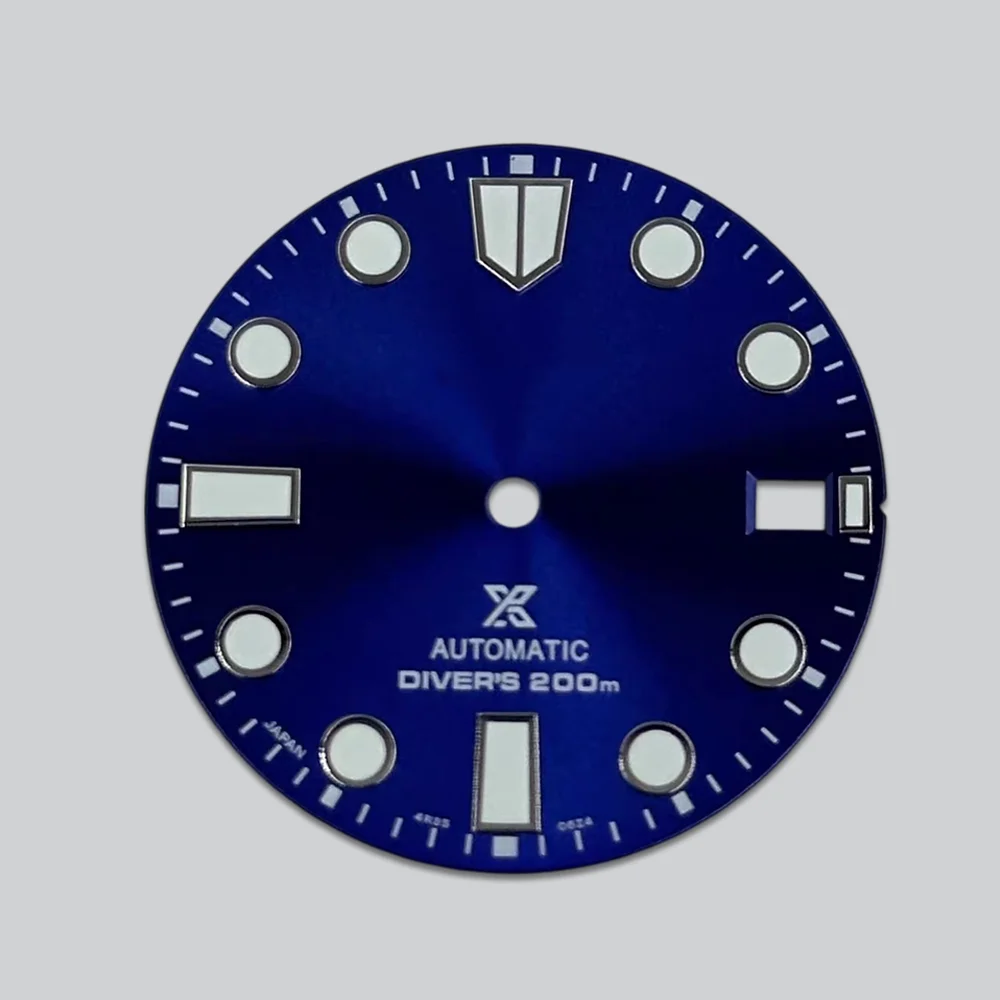 NH35 Dial 28.5mm Dial S Dial Green Lume Single Date Window Suitable for  NH35/NH36 movement  Watch Modification Parts