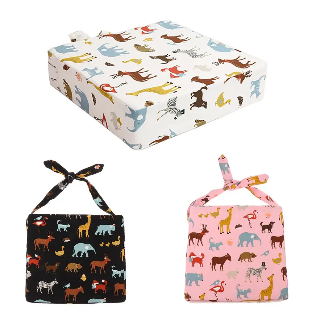 وسادة مقعد معززة للكرسي العالي للأطفال الصغار على شكل حيوان، غطاء قابل للفك #3