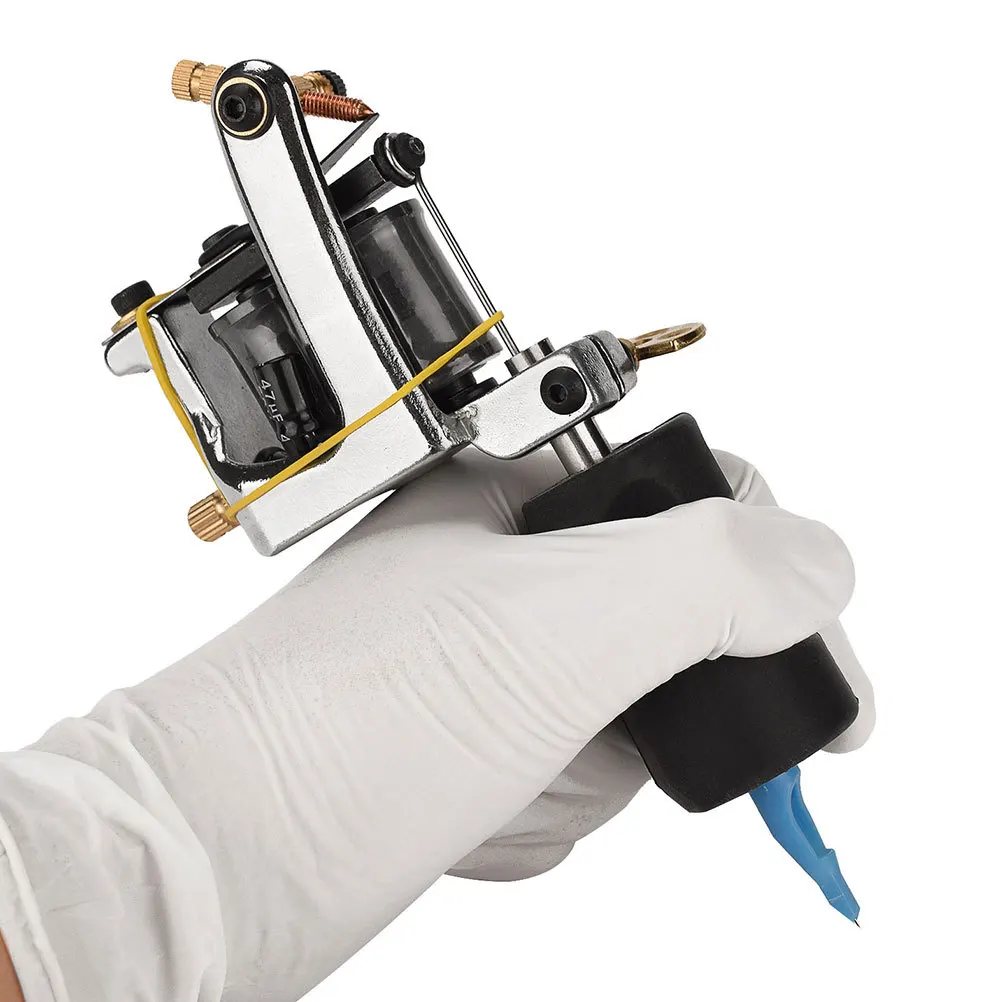 

Anti-Slip Silicone Tattoo Handle Wrap Shock-Proof Grip Cover for Tattoo Machine Comfortable Ergonomic Design Reduces Vibration