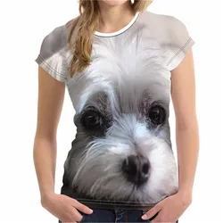 Fashion Animal Dog 3D Print T Shirt Women's Casual Oversized Short Sleeve T-Shirt Harajuku Summer Tops Tees Women's Y2k Clothing