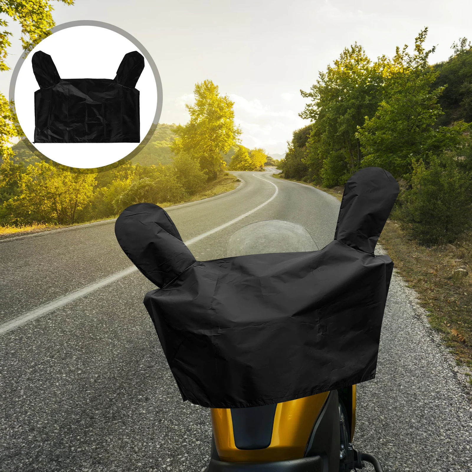 

Motorcycle Handlebar Protective Cover Nylon Waterproof Sun Protection Quick Install for Electric Scooter Motorbike Accessories