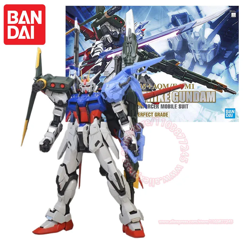 

BANDAI GAT-X105 + AQM/E-YM1 ИДЕАЛЬНЫЙ STRIKE GUNDAM PG 1/60 Детская игрушка Периферийная модель Модная фигурка Сборочные украшения