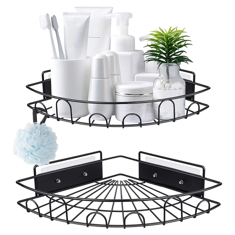 

Shower Caddy Corner Shelf Bathroom Shower Rack Storage Wall Mounted Bath Shelves For Toilet Dorm And Kitchen