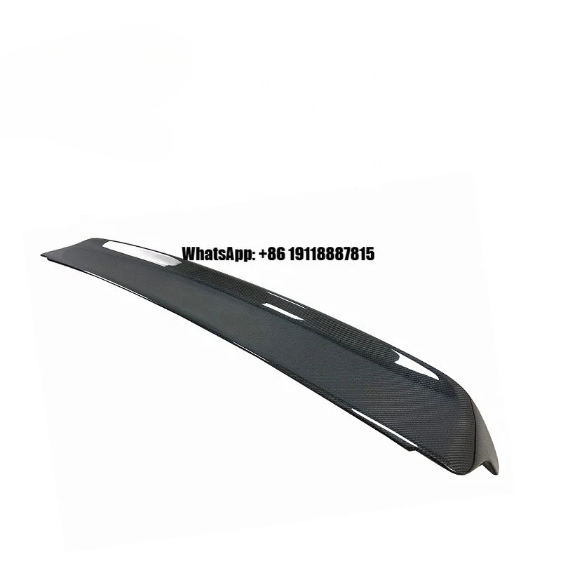 

Hellcat Red Eye Style Carbon Fiber Rear Deck Lid Spoiler W/Hole for Dodge Challenger 2015-21