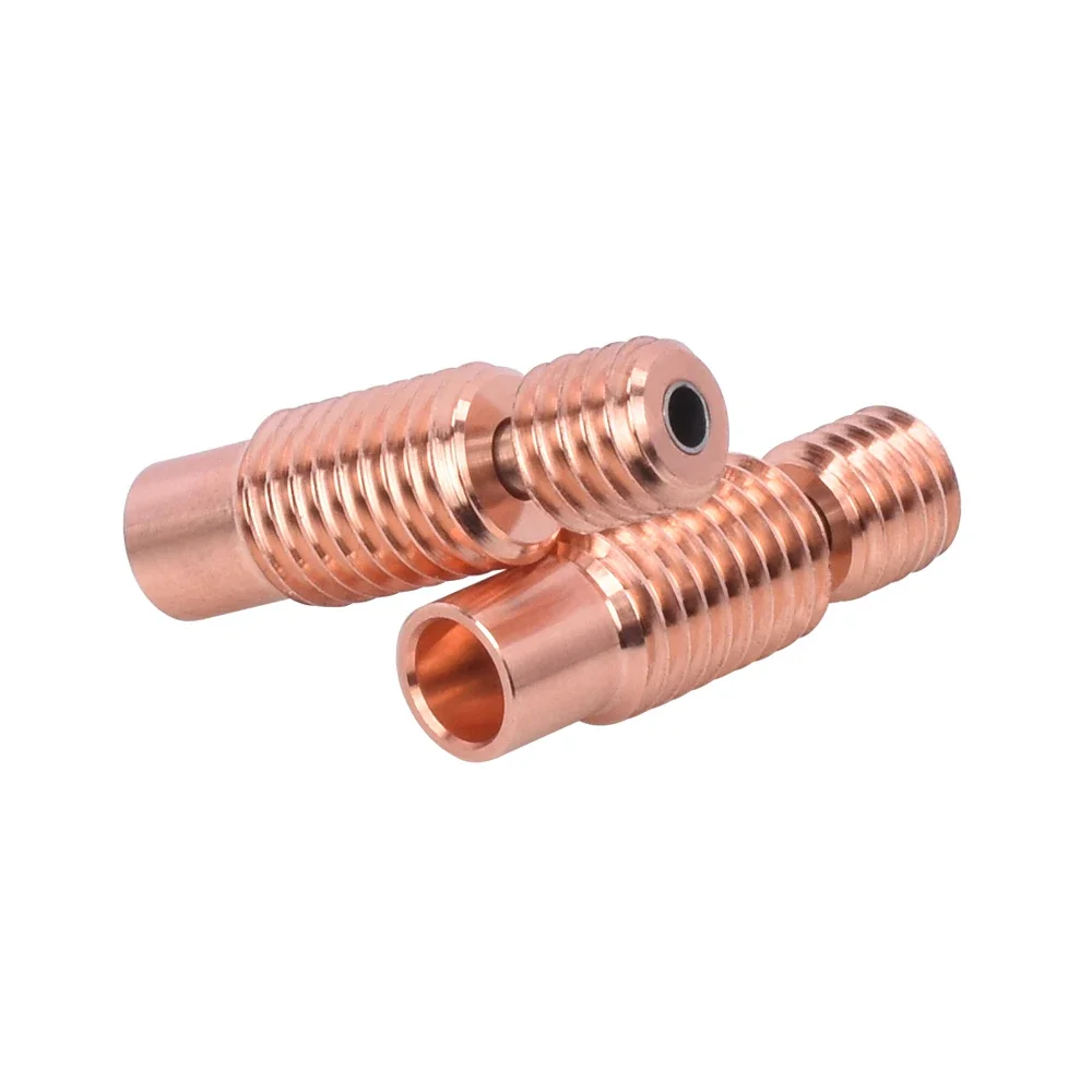 3D Printer Accessories E3DV6 Pipe Bi-metal Full Metal Copper Alloy High Temperature Resistant M7 Thread