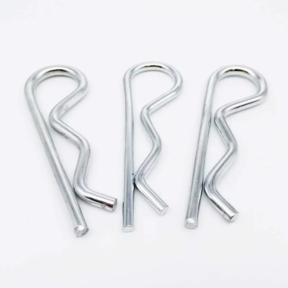 5/10pcs M1 M1.2 M1.6 M1.8 M2 M2.5 M3 M3.5 M4 Steel R Type Spring Cotter Pin Wave Shape Split Clip Clamp Hair Tractor Pin A2