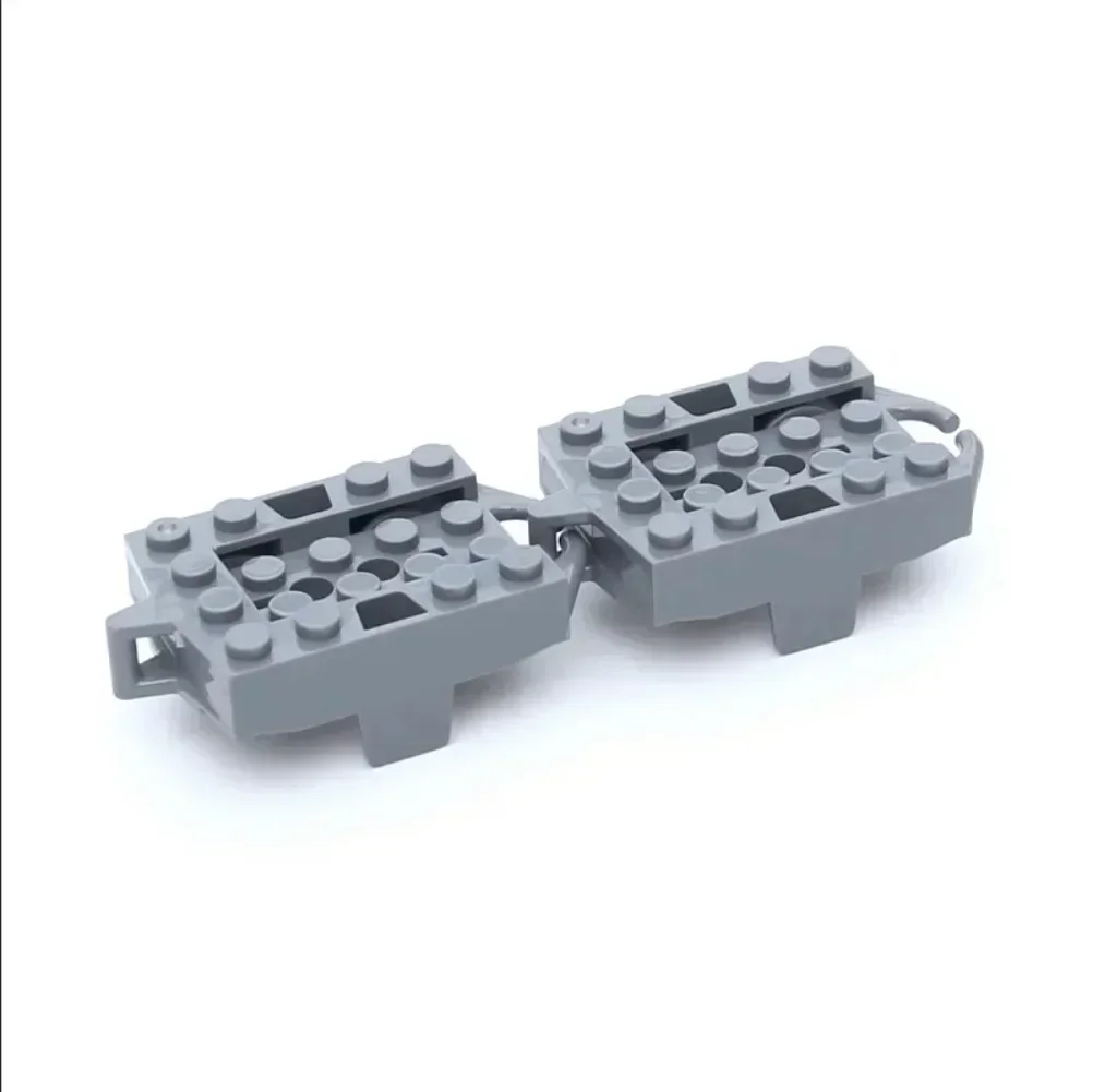 10PCS 트랙 롤러 코스터 철도 도시 기차 기술 부품 빌딩 블록 어린이를위한 선물 호환 Leduo 26022 25059 25061